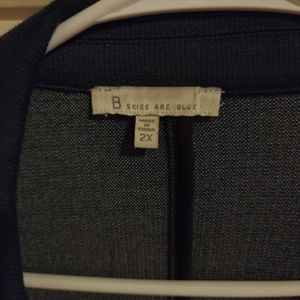 From Stich Fix , Bright Skies are Blue 2x 3/4 Navy Jacket